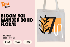 Bloom Sol Wander Boho Floral Monogram Product Image 1