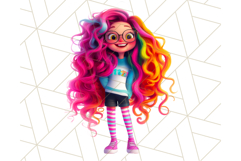 Teen Girl Clipart PNG, Fun Character Illustration Product Image 4