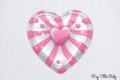 Retro Valentine Day Clipart PNG Product Image 1