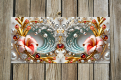 3D flowers &amp; pearls | 4 Sublimation Mug designs PL2 Product Image 4