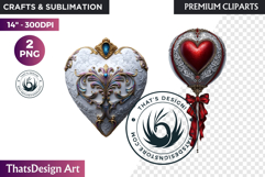 Dreamy Love Assets Vintage Valentine Graphics PNG clipart Product Image 1