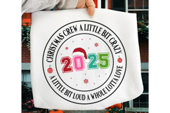 2025 Christmas crew PNG, Merry Christmas PNG, Merry &amp; Bright Product Image 2