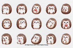 15 Bundle Watercolor Cute Hedgehog Animal Kids Thorns Mammal Product Image 8