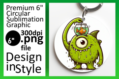 Dynamic Round Design Car Coaster PNG , Monster Product Image 1