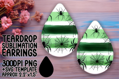 Creative Teardrop Earrings PNG Artwork , Halloween Product Image 1