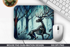 Deer Mouse Pad, Halloween Mouse Pad PNG Design , Halloween Product Image 1