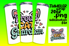 Unique 20oz Tumbler Gift Design , Cat Quote Product Image 1