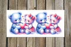 Valentine animals | cute teddy bears mug sublimation design Product Image 8