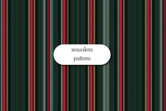 Dark Green Red and Gold Seamless Vertical Striped Pattern Product Image 1