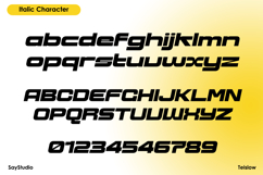 Teislow - Futuristic Typeface Product Image 8