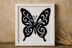 Elegant Floral Butterfly SVG Product Image 1