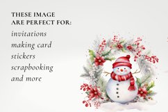 Christmas snowman clipart, snowman sublimation Product Image 2