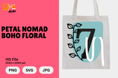 Petal Nomad Boho Floral Monogram Product Image 1