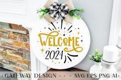Happy New Year Round Sign Bundle , New Year Svg Bundle Product Image 21