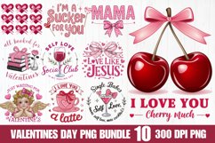 Valentines Day Pink Sublimation PNG Product Image 1