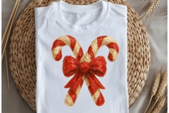 Oil painted Candy canes png design for T-shirts Product Image 5