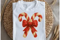 Oil painted Candy canes png design for T-shirts Product Image 5