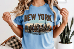 New York State PNG, Vintage NYC Skyline Sublimation Design Product Image 8