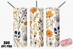 Whimsical Floral 20oz Tumbler PNG Sublimation Bundle Product Image 2