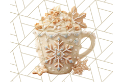 Christmas Coffee Mugs Clipart PNG Festive Cups Product Image 4