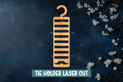 10 Tie Holder Laser Cut SVG, Hanging Tie Rack Templates Product Image 9