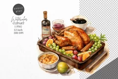 Thanksgiving clipart, Turkey clipart, Autumn clipart, Product Image 1