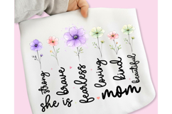 Mother's Day PNG, She is Mom PNG, Boho Mama Floral PNG, Mama Product Image 12