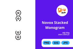 Novox Stacked Monogram Product Image 1