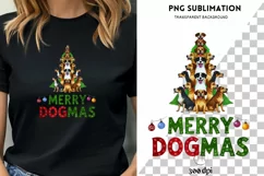 Merry Dogmas, Sublimation Digital Download, Dog Christmas Product Image 1