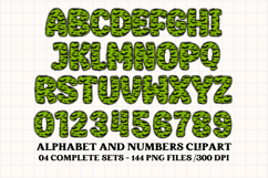 Halloween Alphabet png clipart, halloween letters doodle Product Image 2