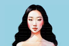 Asian art 10 PNG, Asian art print, Korean wall art Product Image 8