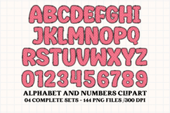 Pastel Patchwork Alphabet &amp; Numbers PNG Clipart Product Image 2