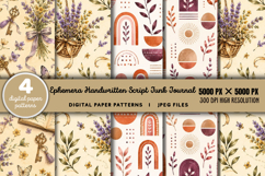 Ephemera Handwritten Script Junk Journal JPG Product Image 1