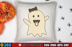 Cute Ghost Clipart, Cute Ghost Clipart Sublimation Product Image 4