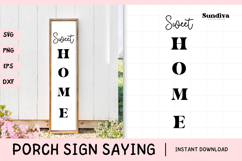 Porch Sign Saying SVG | Sweet Home Product Image 1