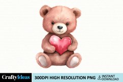Little Bear Valentine Sublimation Product Image 1