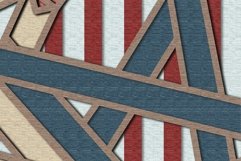 Independence Day multilayer 3D SVG/ USA/ Patriotic stars Product Image 8