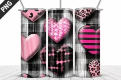 Lovely Hearts Tumbler Design | Valentine's Day Tumbler Wrap Product Image 3