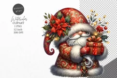 Christmas Clipart, Christmas gnome clipart, Gnome Product Image 1