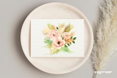 Boho Flowers Watercolor Clipart Bundle Product Image 14
