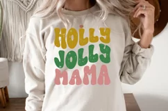 Holly Jolly Mama PNG, Christmas Sublimation, Christmas PNG Product Image 4