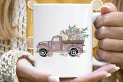 Truck With Flowers | St Valentines Day | Light Pink Product Image 7
