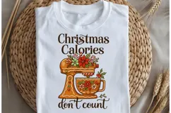 Christmas calories png design for T-shirts Product Image 5
