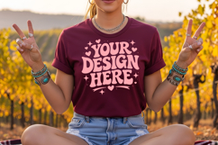 autumn sweatshirt mockup, sweatshirt mockup, apparel mockup Product Image 4