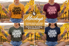 autumn sweatshirt mockup, sweatshirt mockup, apparel mockup Product Image 1