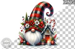 Christmas Gnome Sublimation - Clipart PNG Design Product Image 1