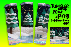 EYE-CATCHING 20oz Tumbler PNG , Holiday Product Image 1