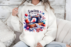 Sewing Is My Therapy PNG Vintage Sewing Machine Sublimation Product Image 6