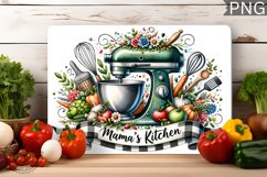 Mama's Kitchen Cutting Board Design, Mom Kitchen Sublimation Product Image 1