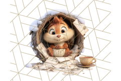 Forest Mail Delivery Clipart PNG, Animal Post Office PNG Product Image 4